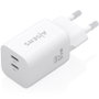 Aisens Cargador GaN 65W 2xUSB-C Blanco A110-1029